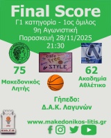 🏀 Τρίτη συνεχόμενη νίκη για την ομάδα μας