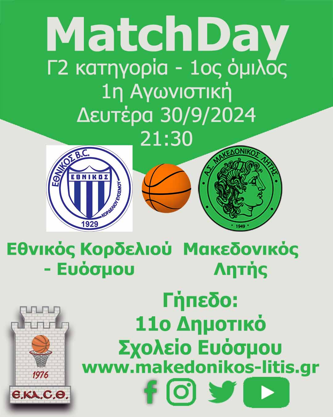 Εθνικός Κορδελιού Ευόσμου - Μακεδονικός Λητής